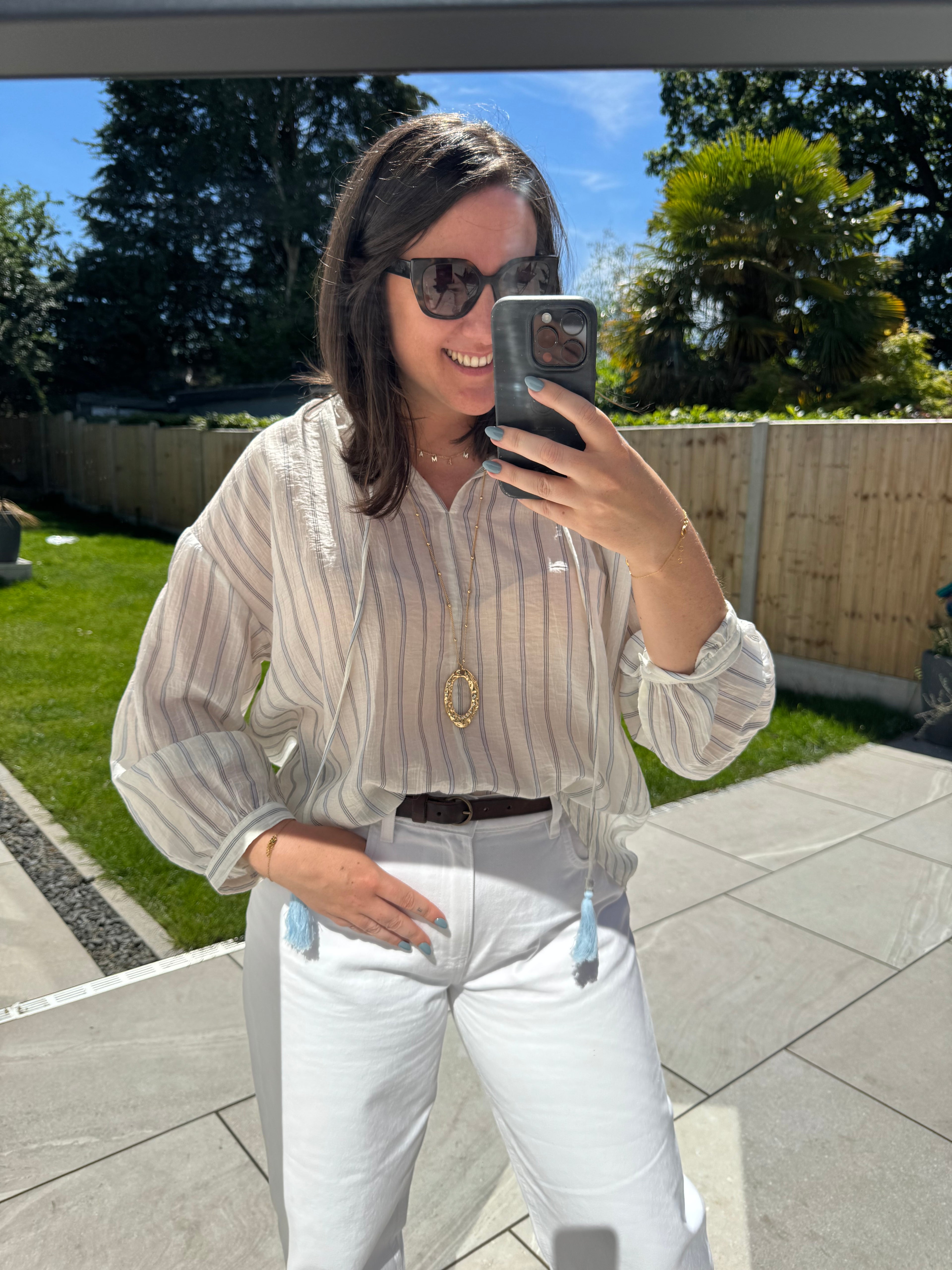 Riviera Relaxed Stripe Blouse