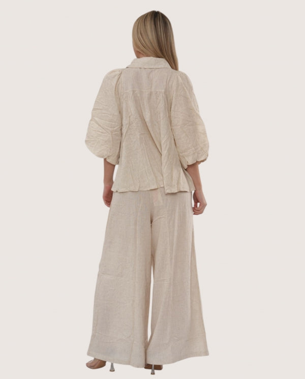 Tuscany Embroidered Co-Ord Shirt