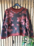 Abstract Print Jumper - Rust