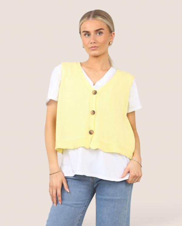 Milan Fine Knit Waistcoat