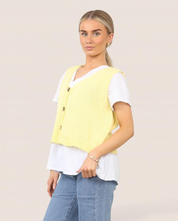 Milan Fine Knit Waistcoat