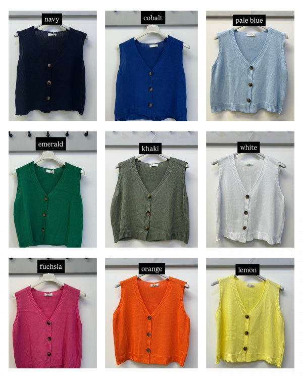 Milan Fine Knit Waistcoat