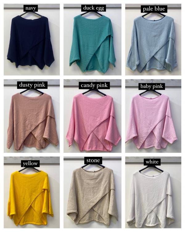 Tuscany Soft Knit Cross Jumper