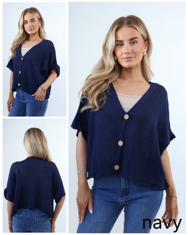 Verona Button Knit Cardigan