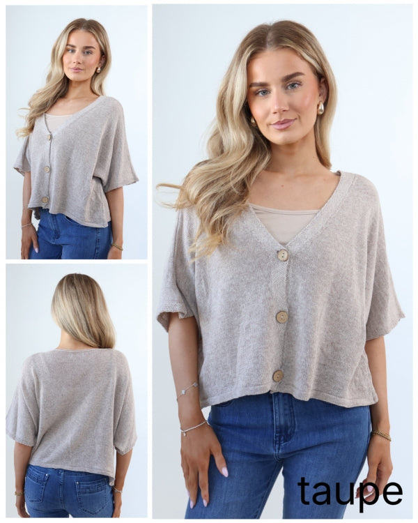 Verona Button Knit Cardigan