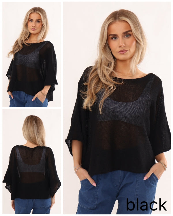 Fine Knit Cropped Top