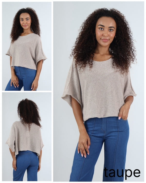 Fine Knit Cropped Top