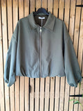 Collared Bomber Jacket - Khaki