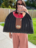 Capri Woven Basket Bag