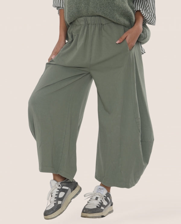 Cotton Jersey Cocoon Trousers