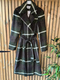 Belted Check Blanket Coat