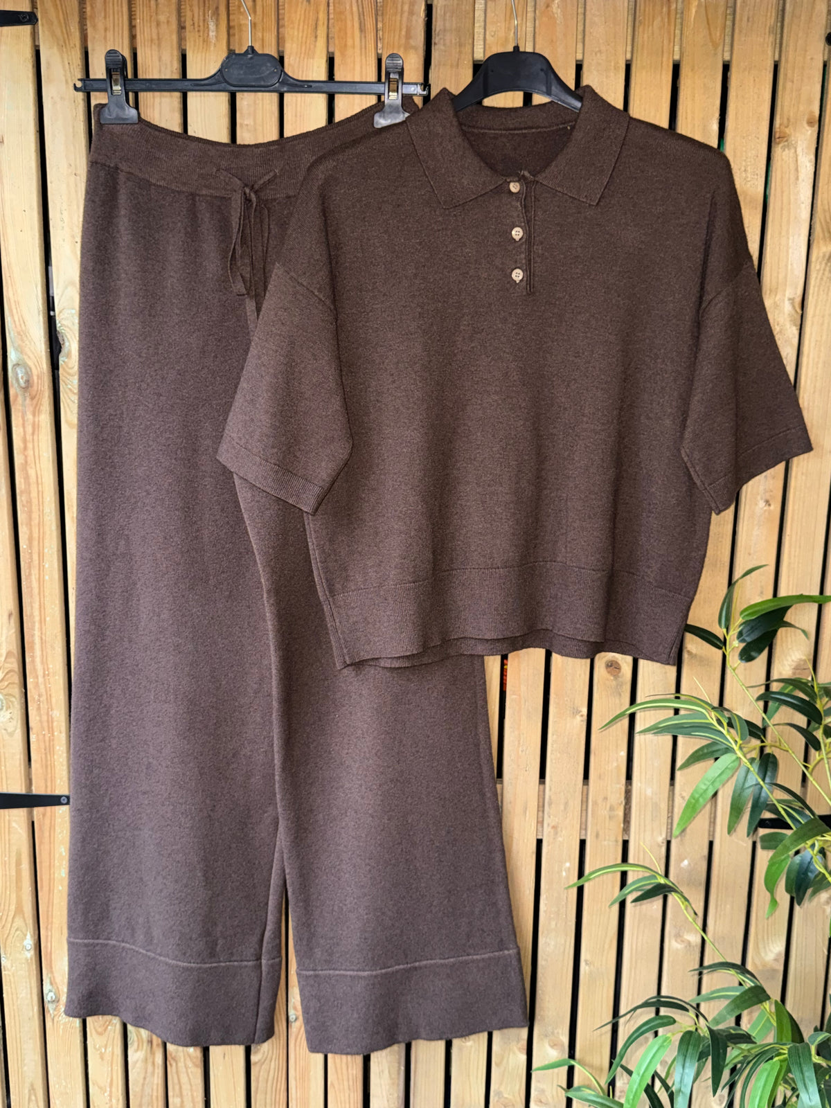 Soft Knit Polo Tee Co-Ord