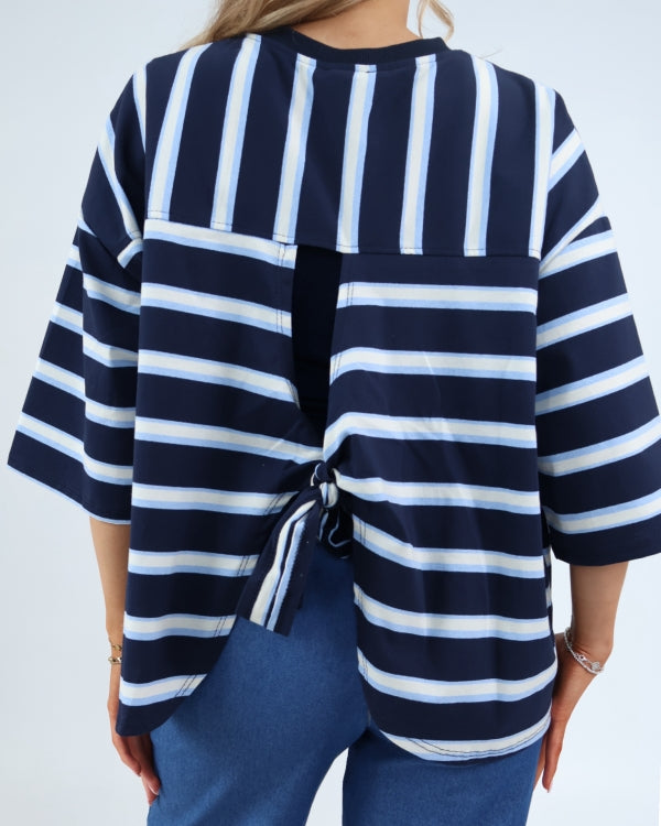 Cannes Back Tie Detail Tee