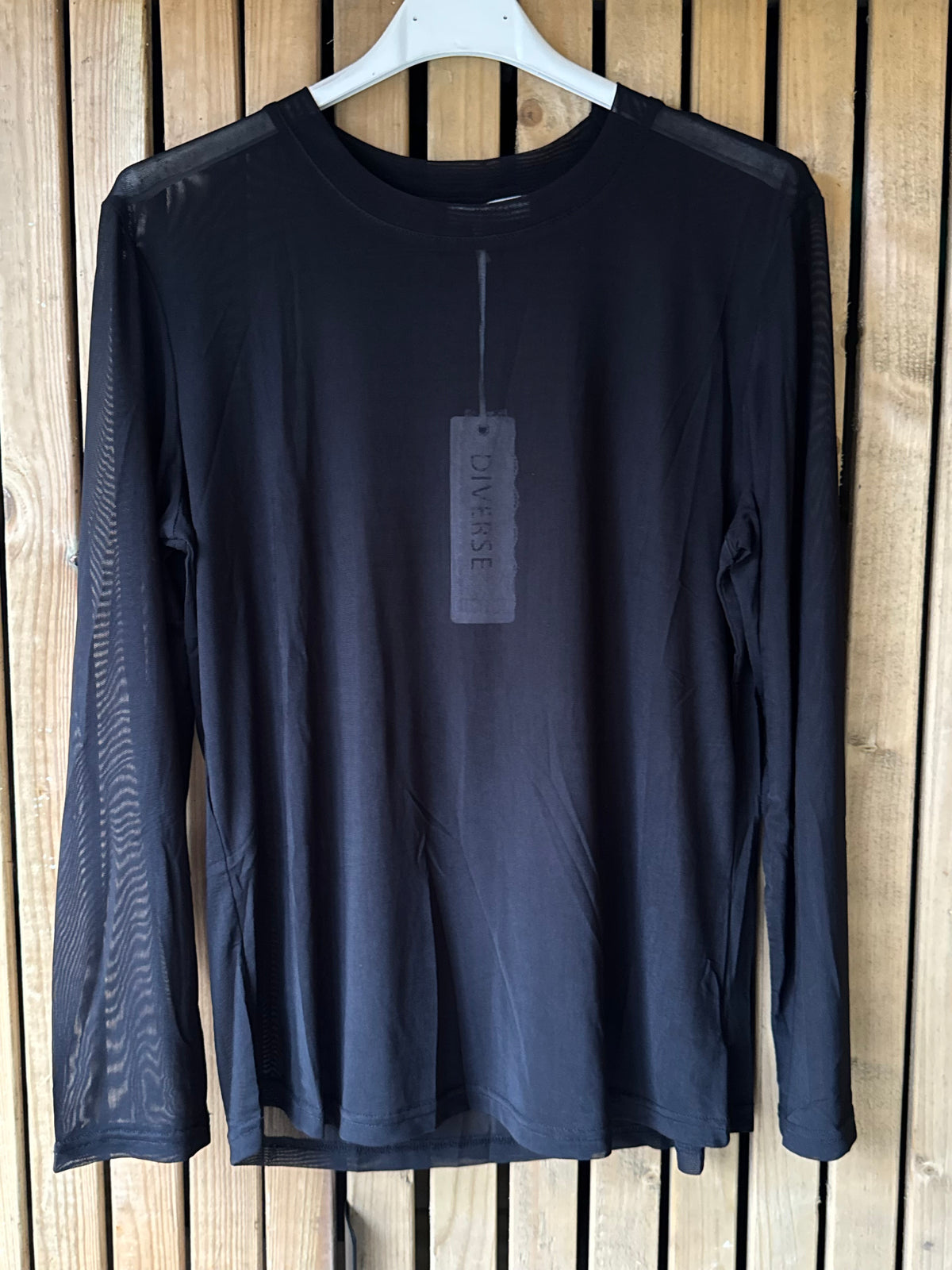 Mesh Layering Top - Black