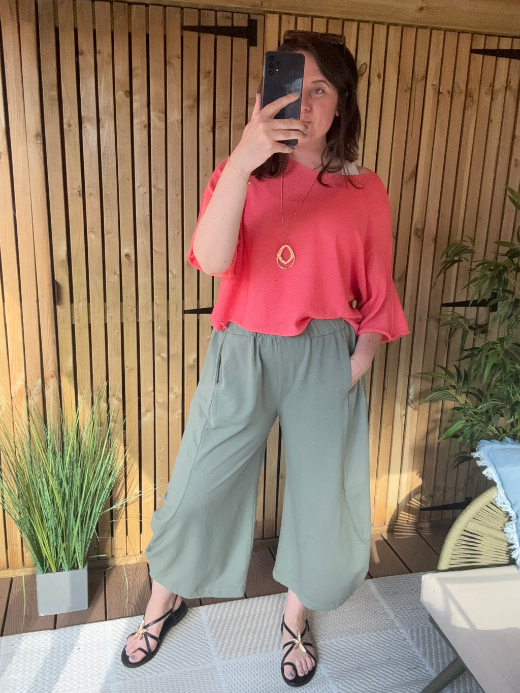 Cotton Jersey Cocoon Trousers