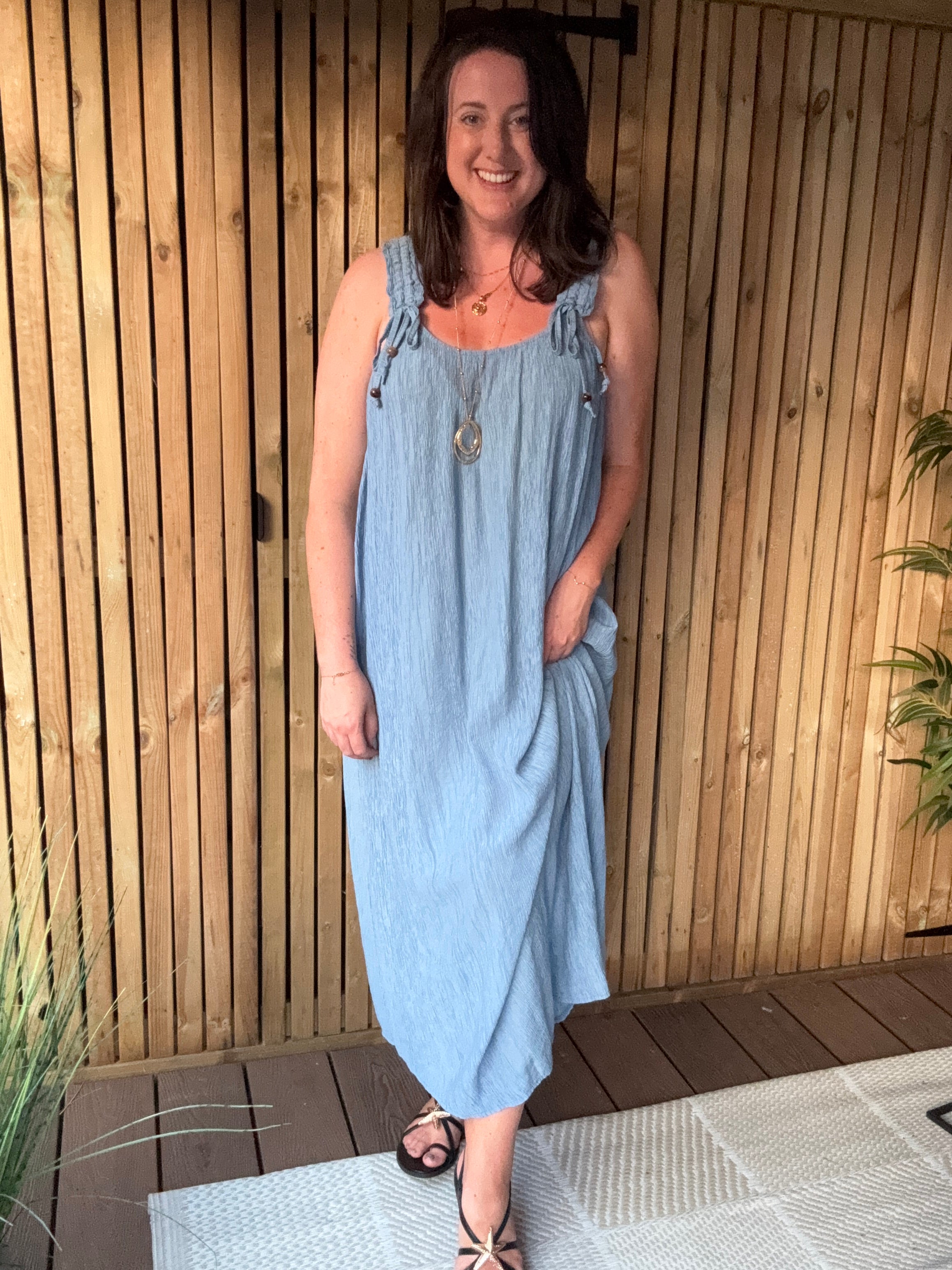 Crepe Maxi Dress