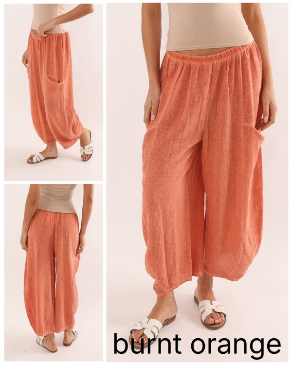 Positano Relaxed Linen Trousers