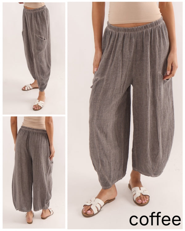 Positano Relaxed Linen Trousers