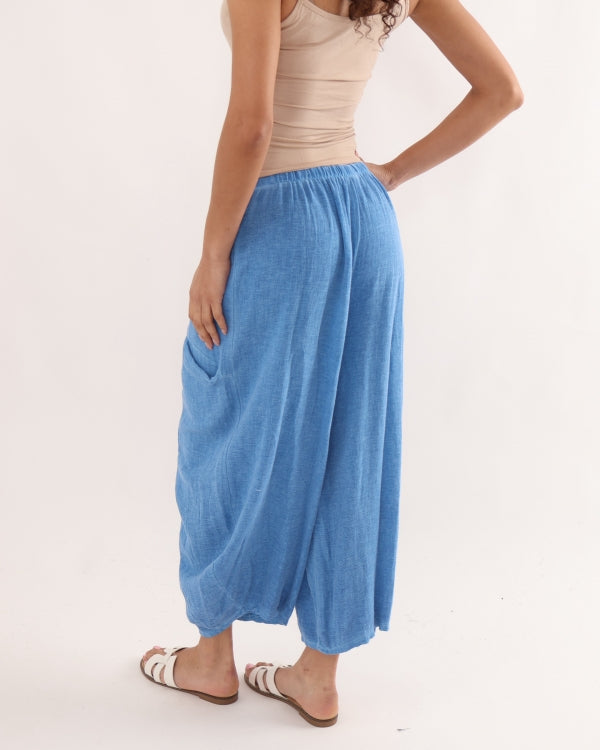 Positano Relaxed Linen Trousers