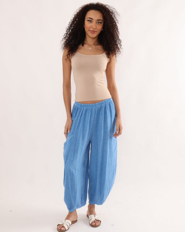 Positano Relaxed Linen Trousers