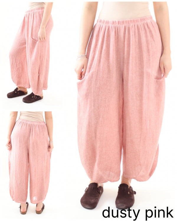 Positano Relaxed Linen Trousers