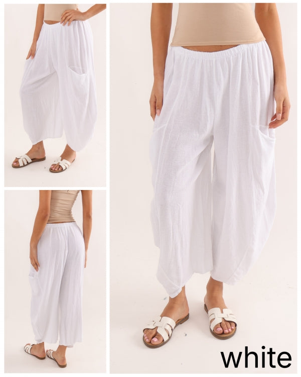 Positano Relaxed Linen Trousers