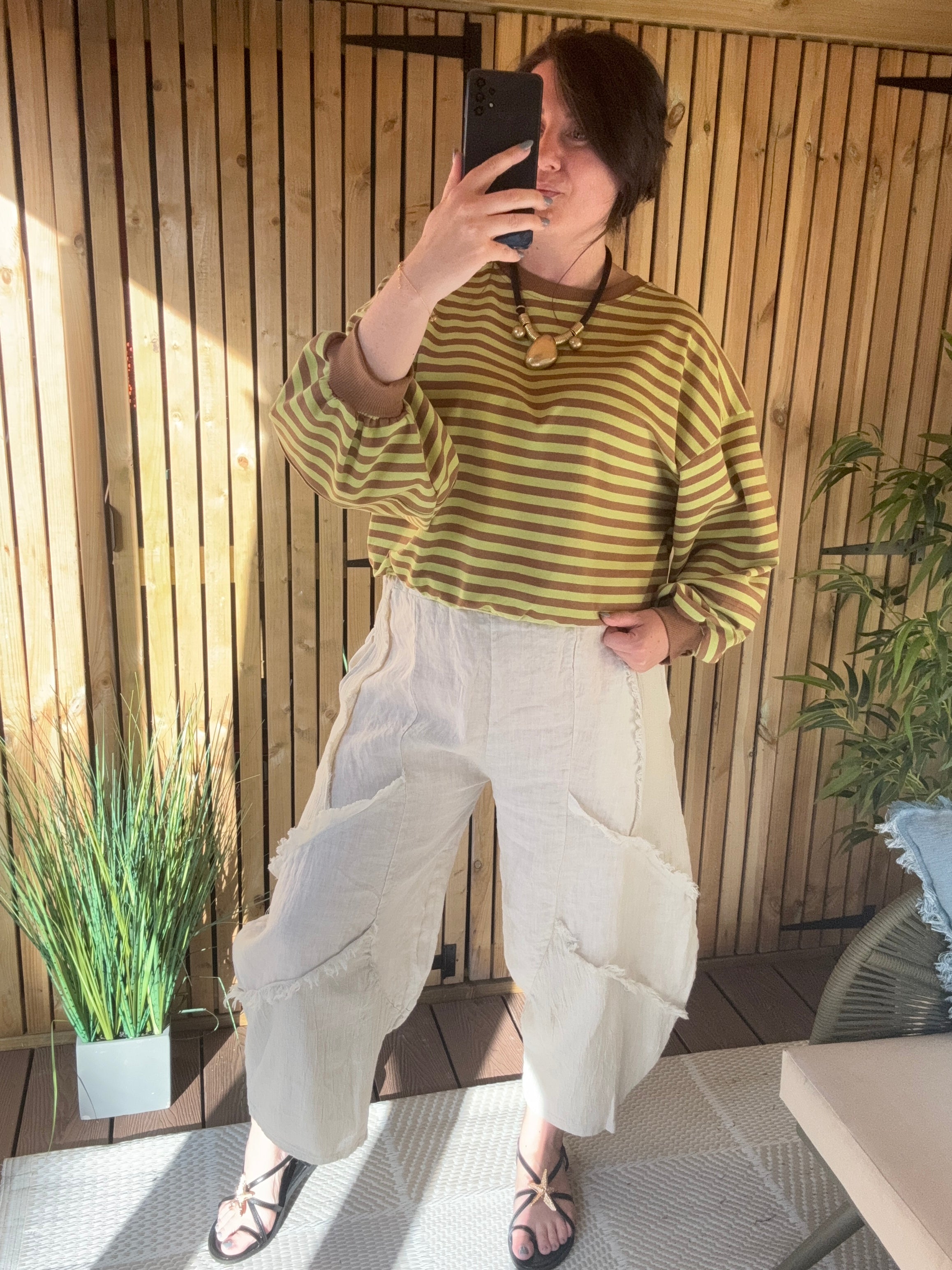 Raw Edge Panel Trouser