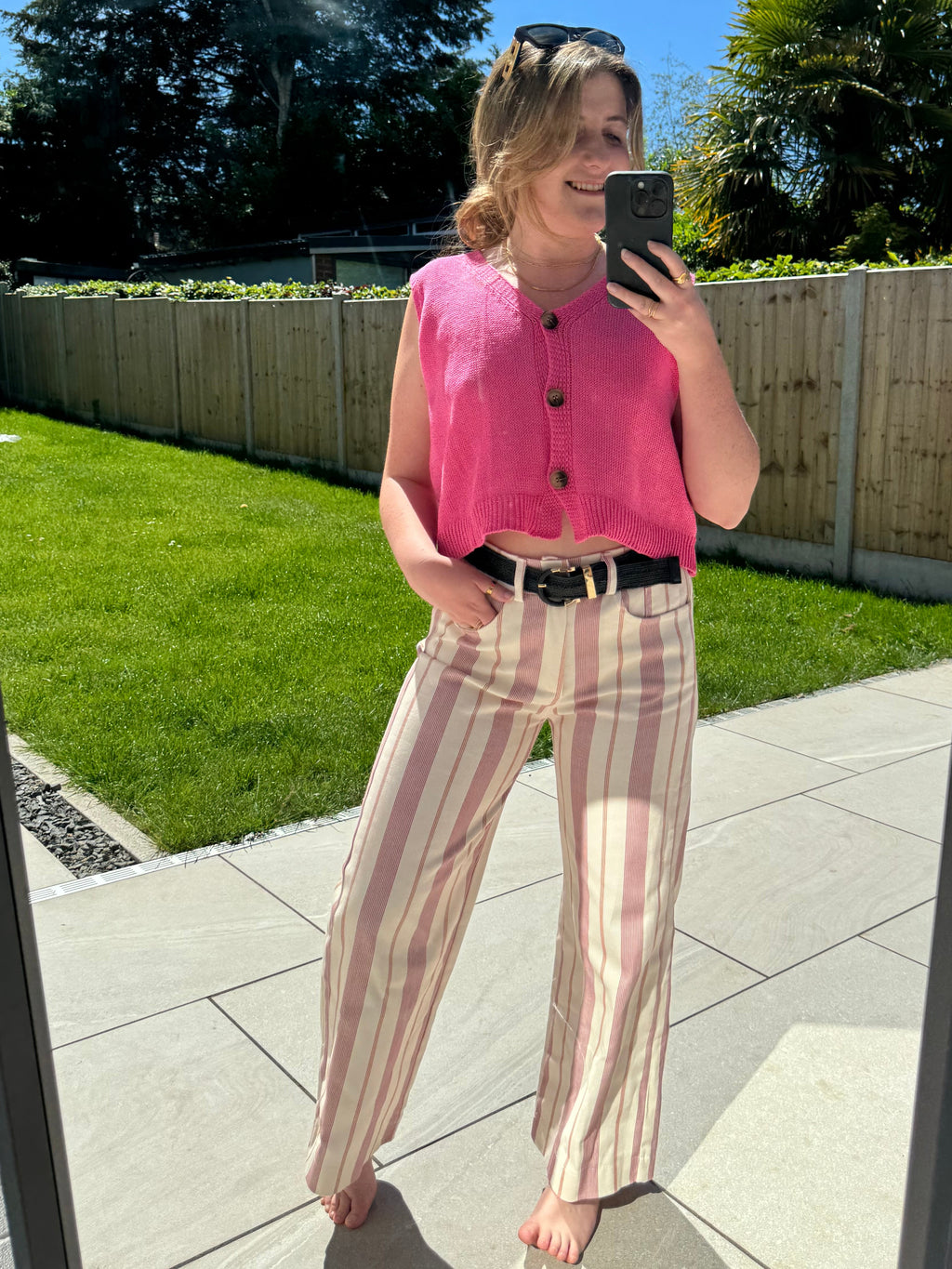Monaco Stripe Panel Jeans
