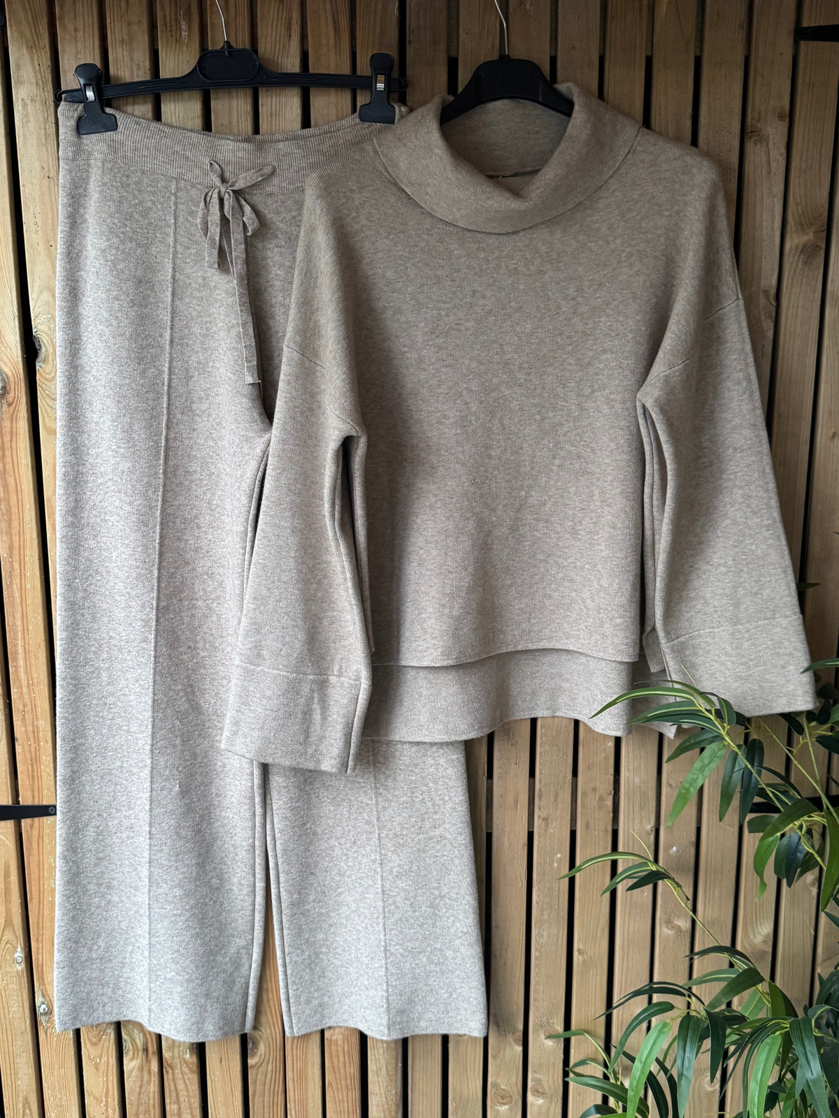 Soft Knit Funnel Neck Co-Ord
