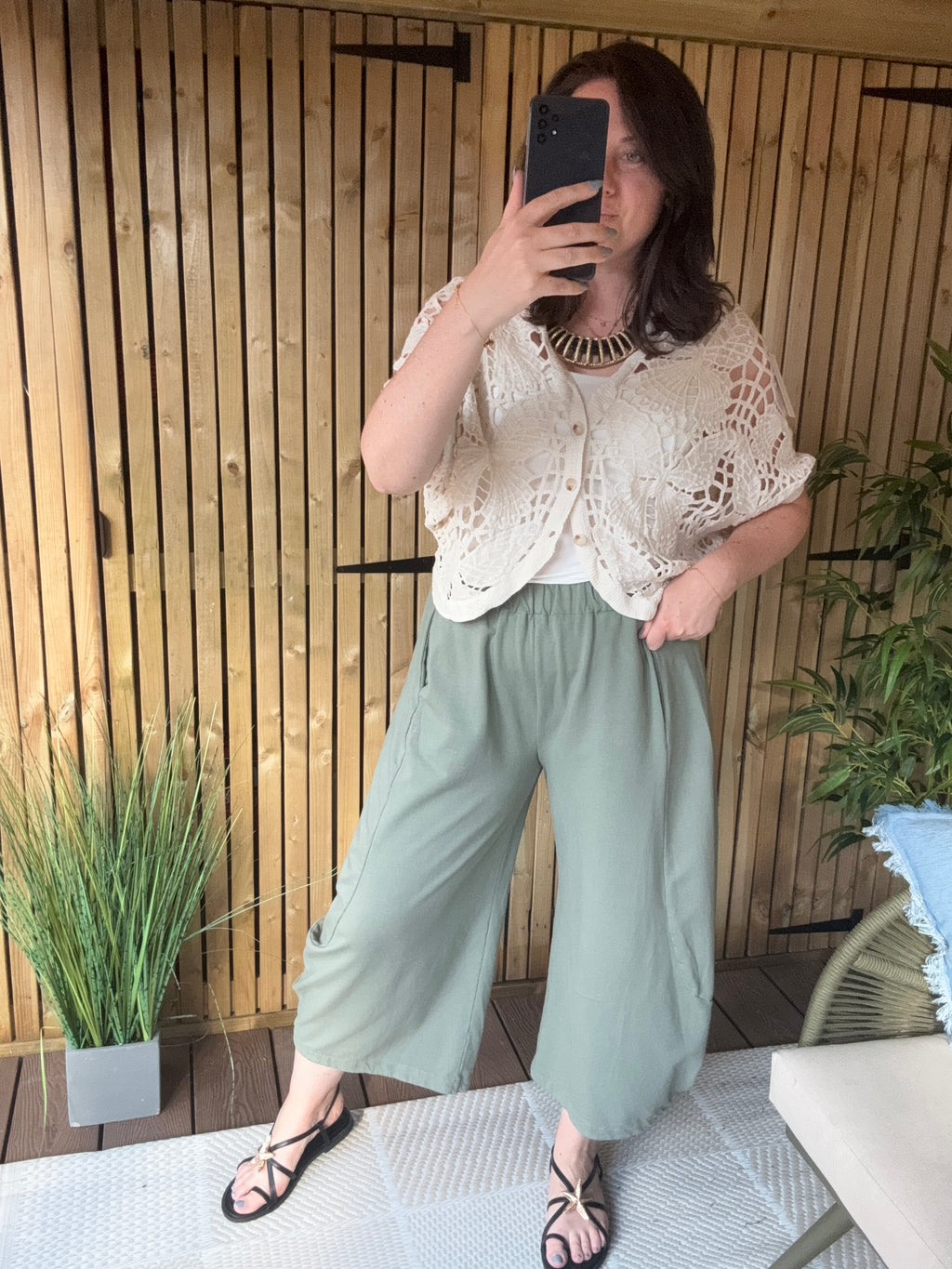Cotton Jersey Cocoon Trousers