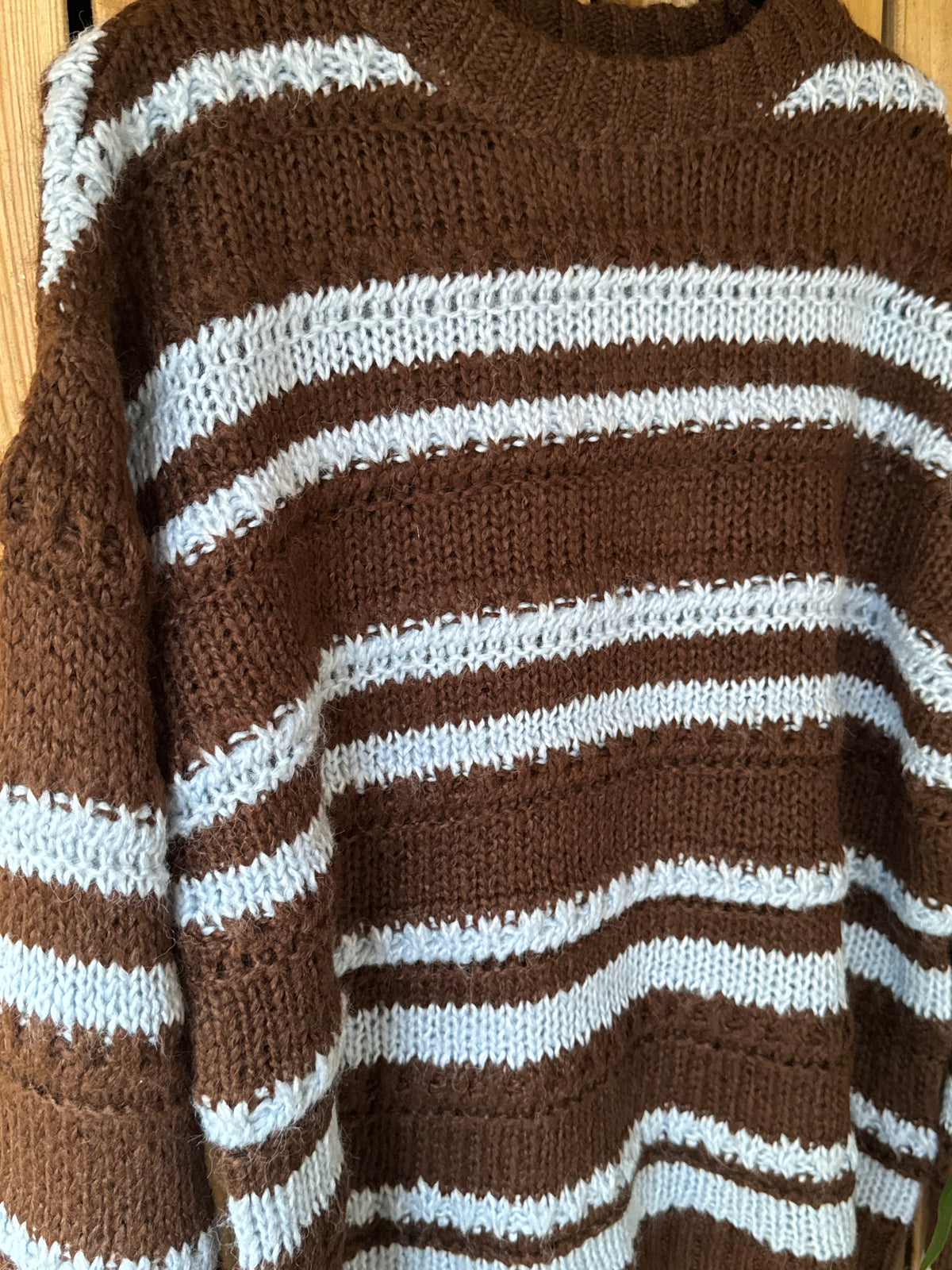 Blue Stripe Detailed Knit