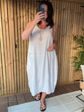 One Pocket Linen Dress