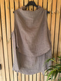 Linen Tunic Pinstripe - Taupe