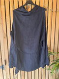 Linen Tunic Pinstripe - Navy