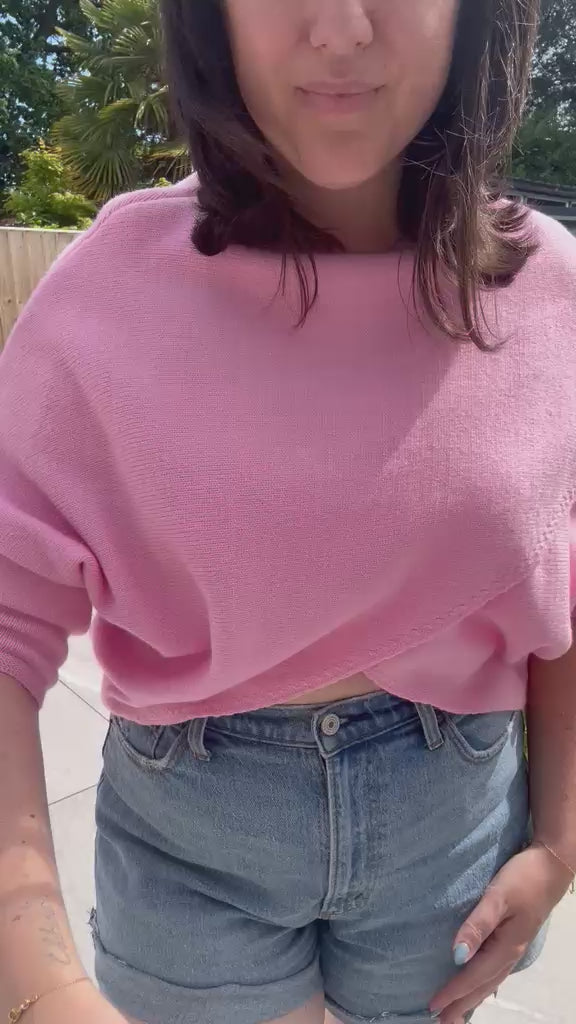 Tuscany Soft Knit Cross Jumper