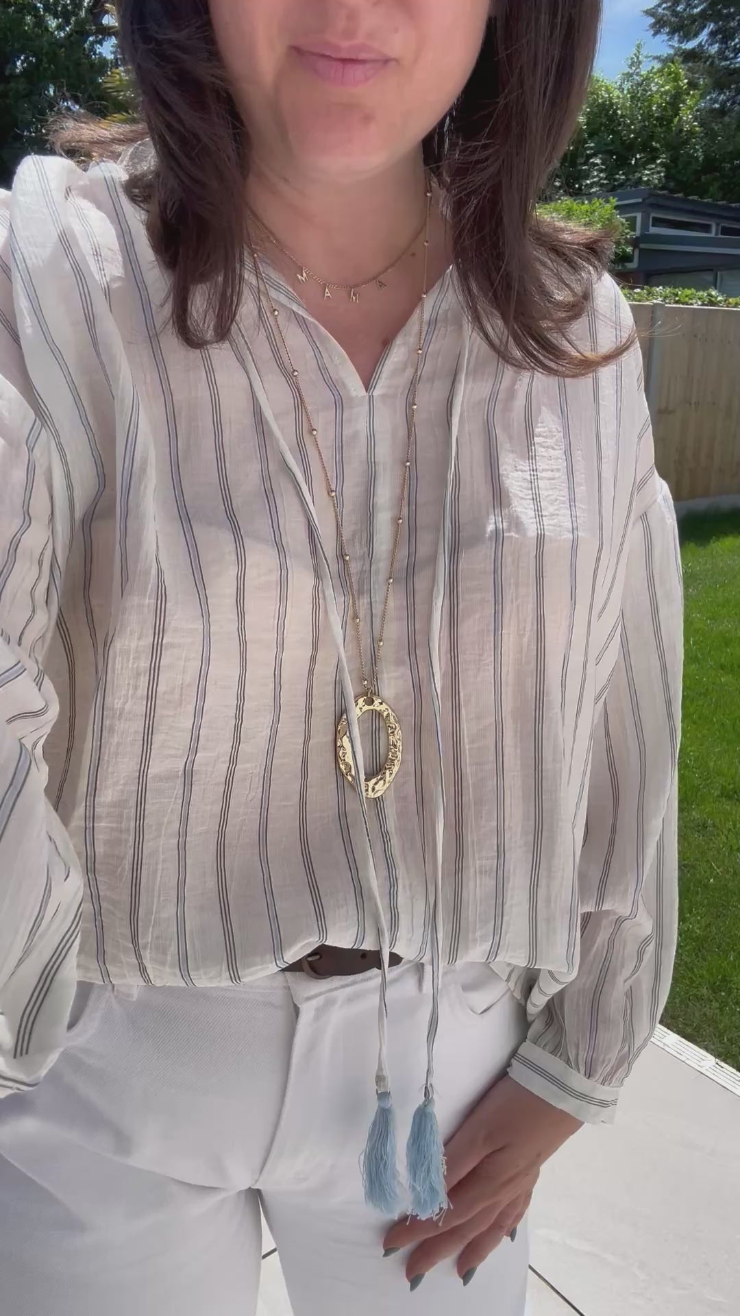 Riviera Relaxed Stripe Blouse